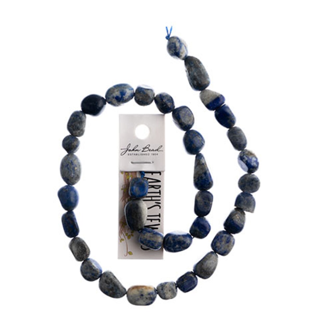Earth's Jewel Semi-Precious 16" Lapis Lazuli Irregular Natural Bead Strand